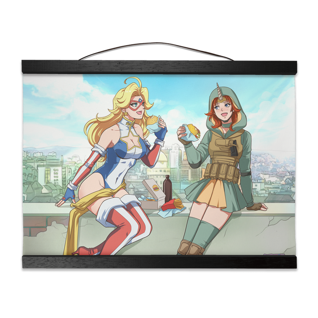 Burger Break Wall Scroll