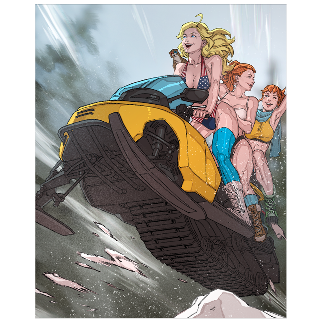 Winter Swimsuit Snowmobile