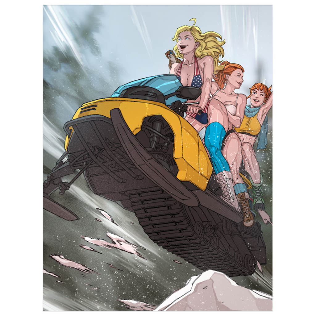 Winter Swimsuit Snowmobile