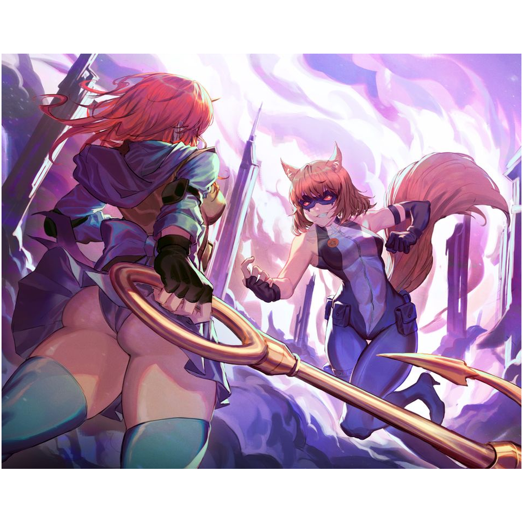 Sailor vs Squirrel Print
