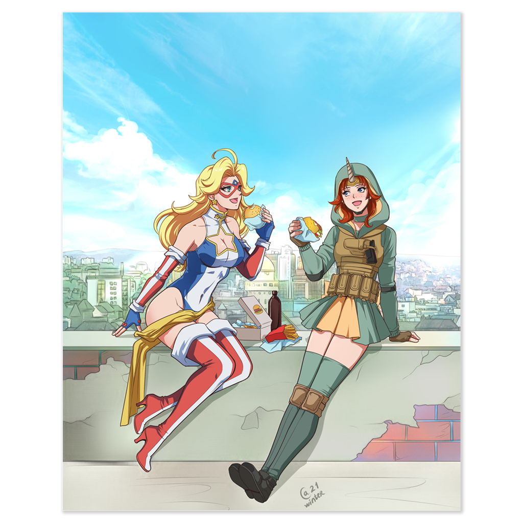 Burger Break Print