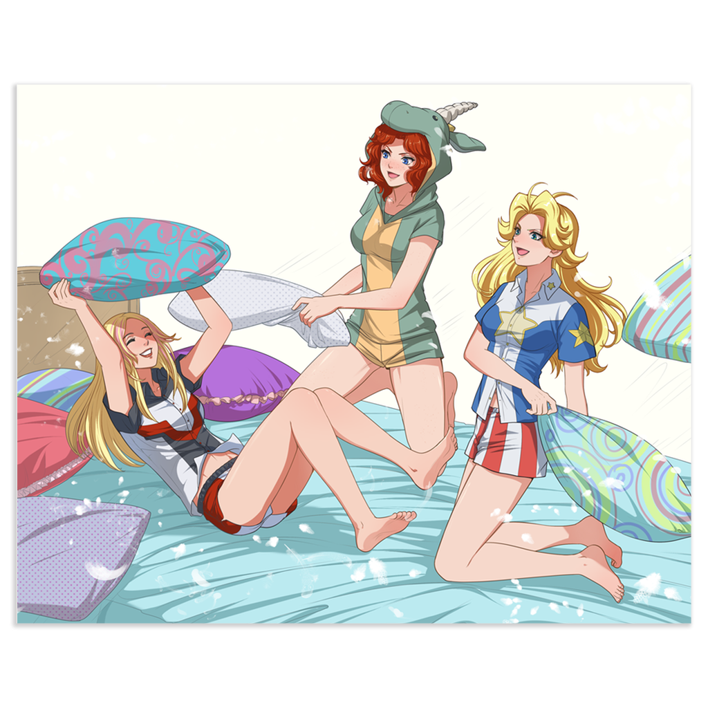 Pillow Fight Print