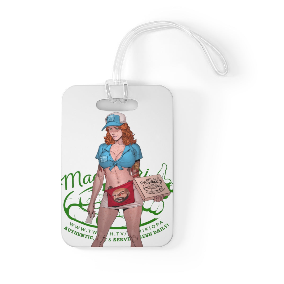 Mad Mori Pizza Bag Tag