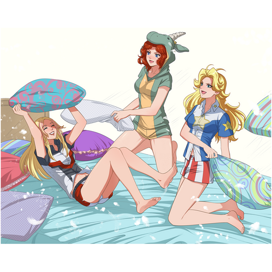 Pillow Fight Print