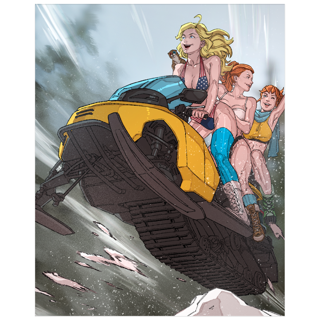 Winter Swimsuit Snowmobile