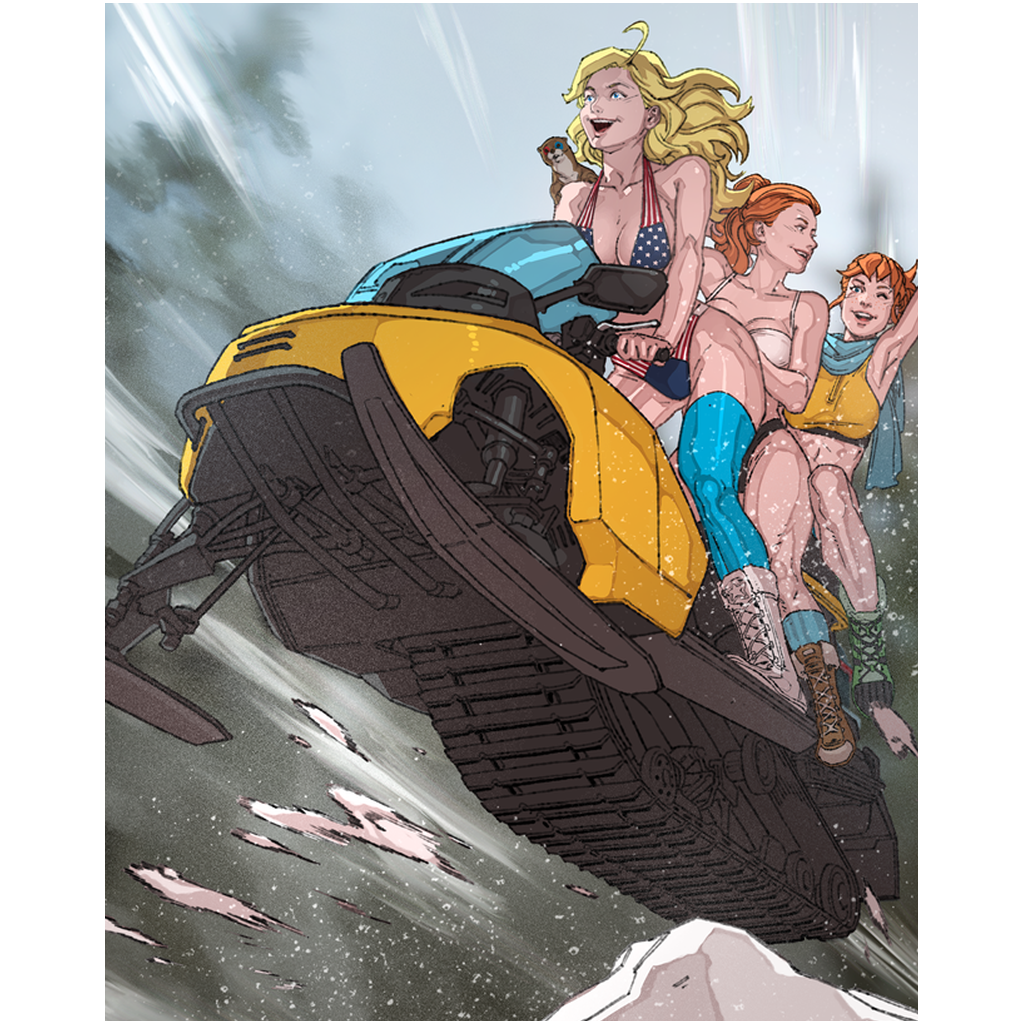 Winter Swimsuit Snowmobile