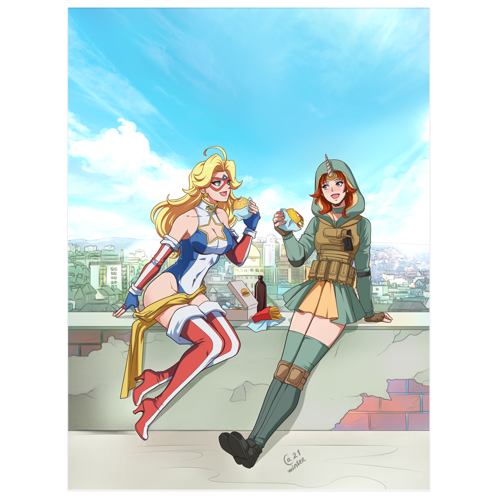 Burger Break Print