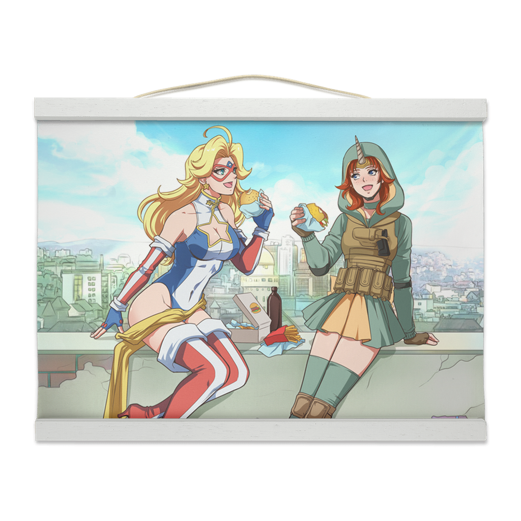 Burger Break Wall Scroll