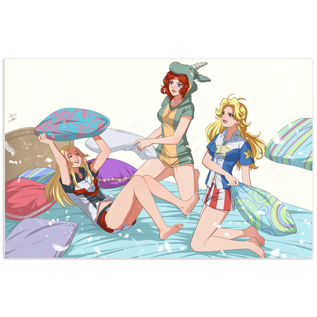 Pillow Fight Print