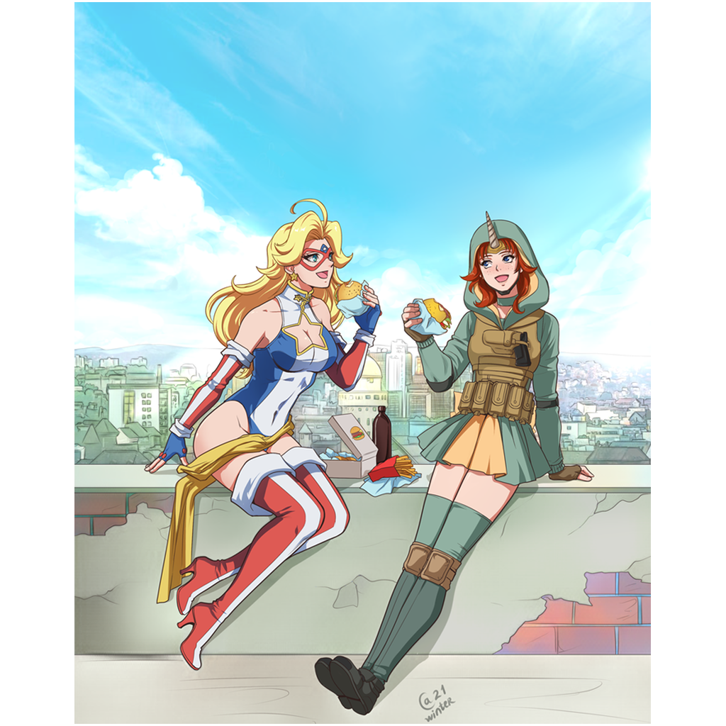 Burger Break Print