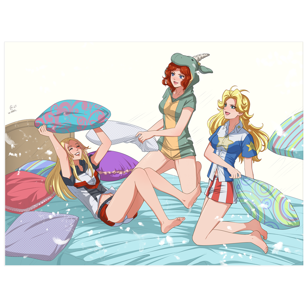 Pillow Fight Print