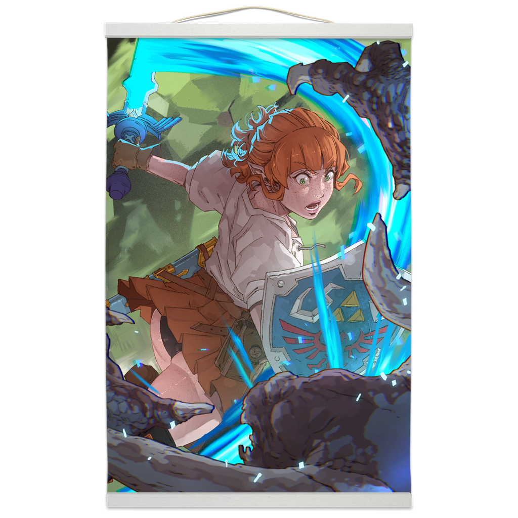 Rinkle in Action Wall Scroll