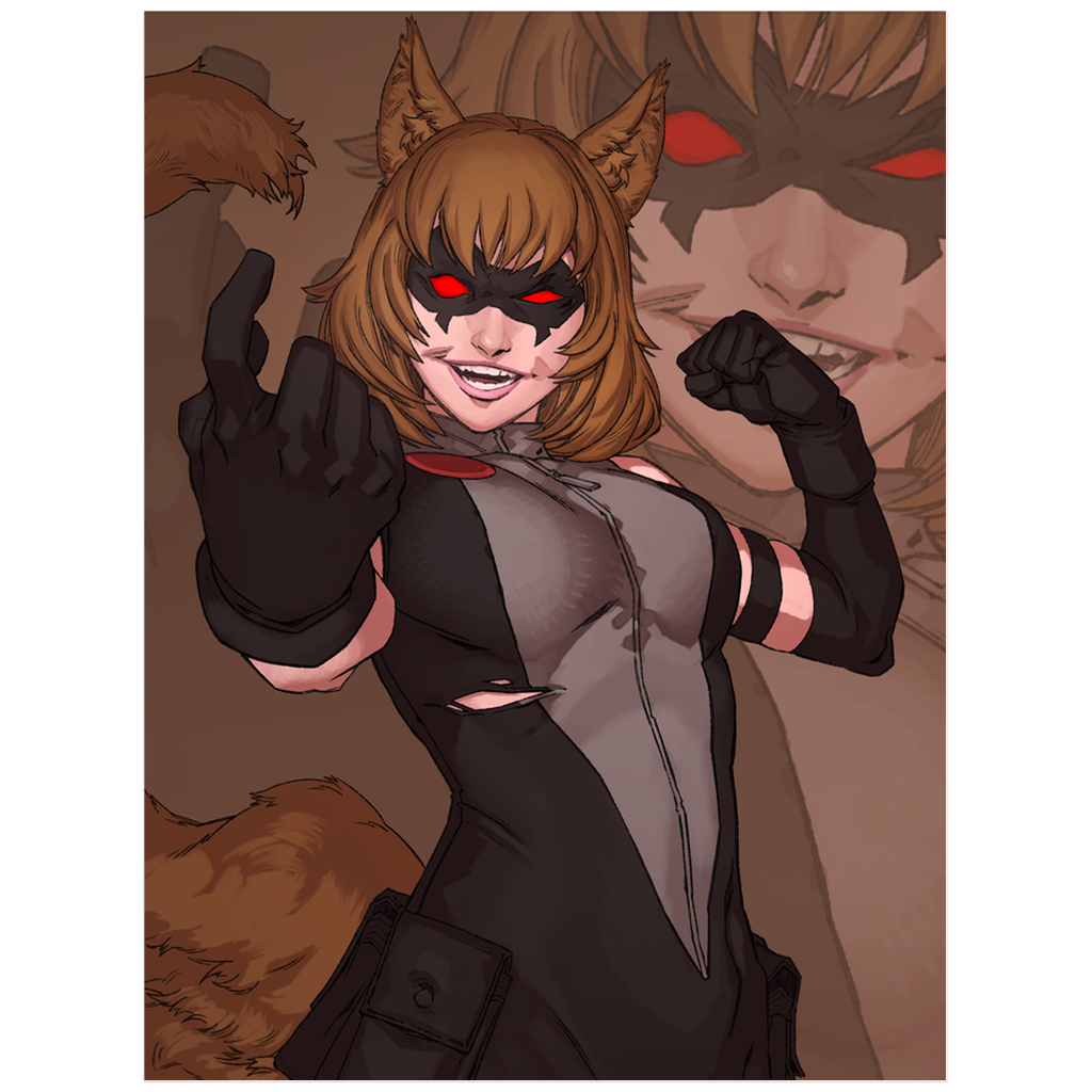 Sinister Squirrel Beckoning Print