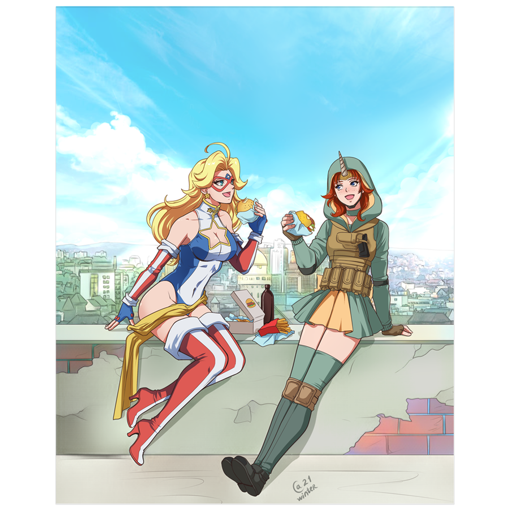 Burger Break Print