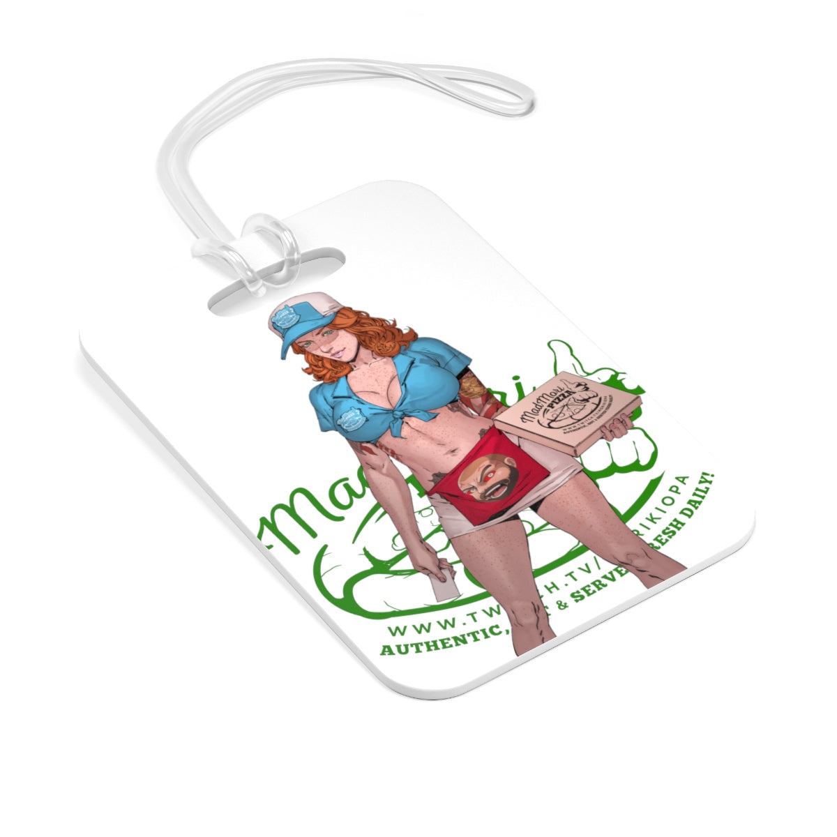 Mad Mori Pizza Bag Tag