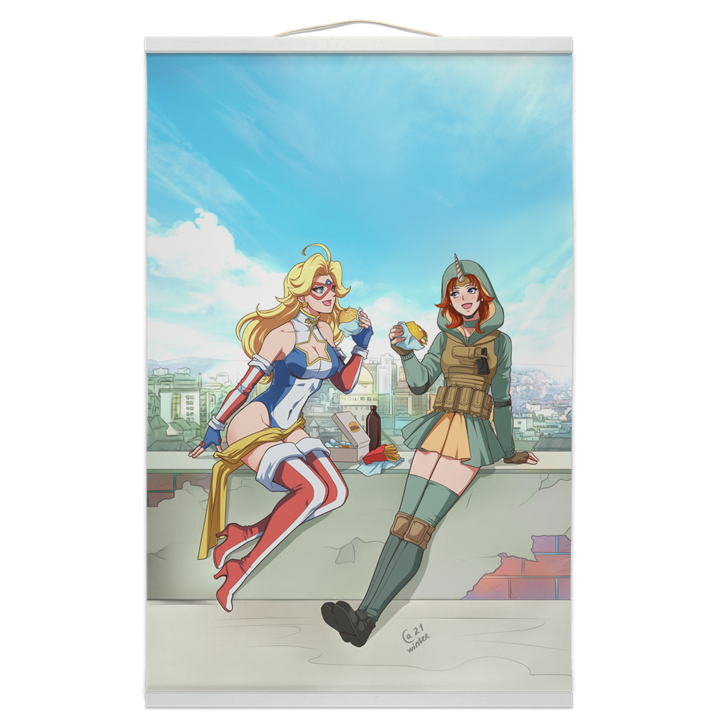 Burger Break Wall Scroll