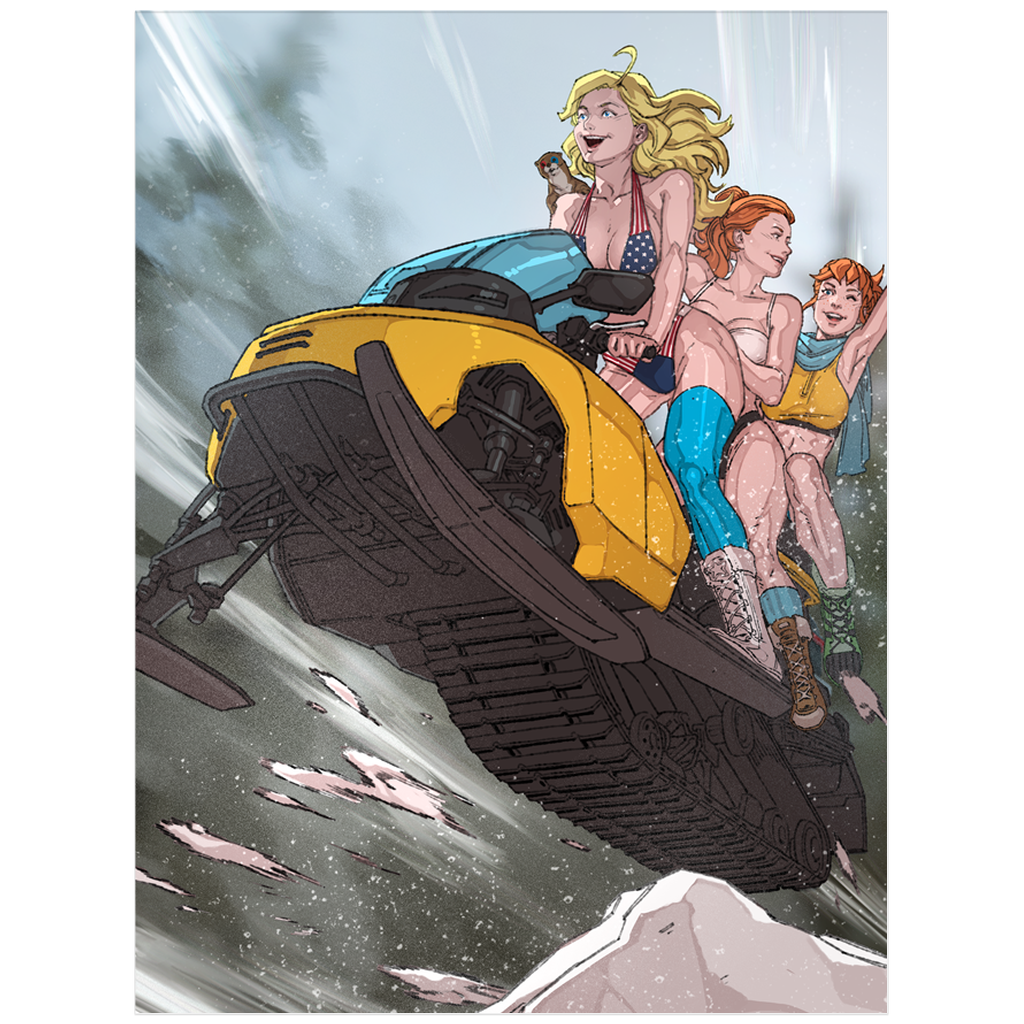 Winter Swimsuit Snowmobile