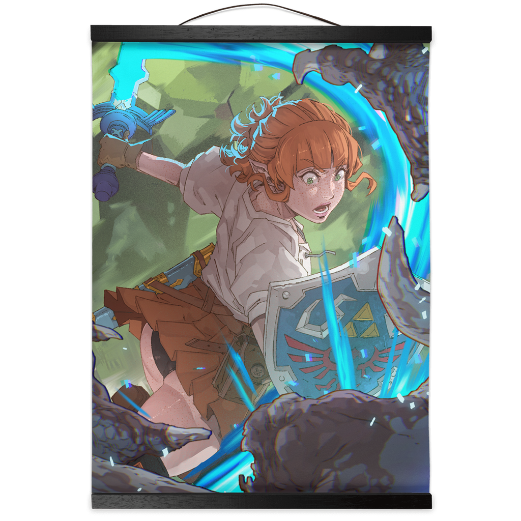 Rinkle in Action Wall Scroll