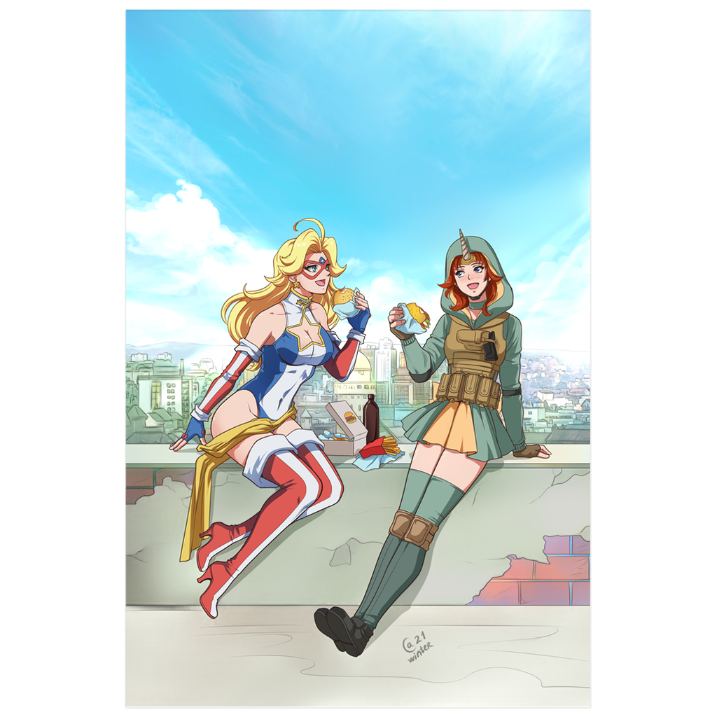 Burger Break Print