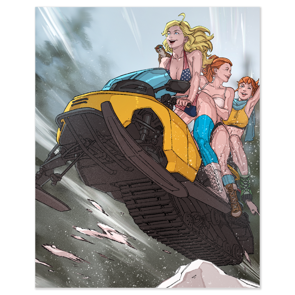 Winter Swimsuit Snowmobile