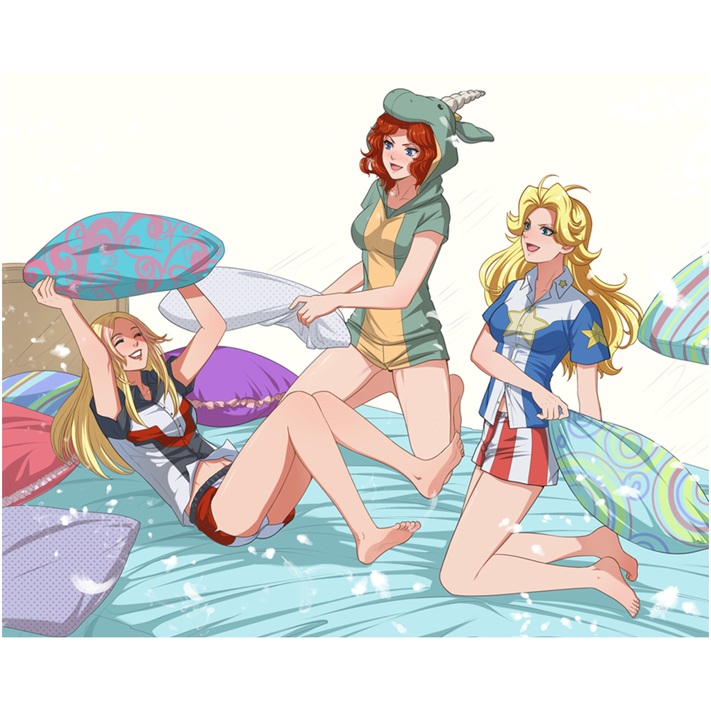 Pillow Fight Print