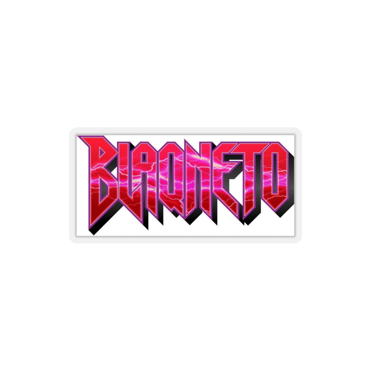 BLAQNETO Logo Sticker